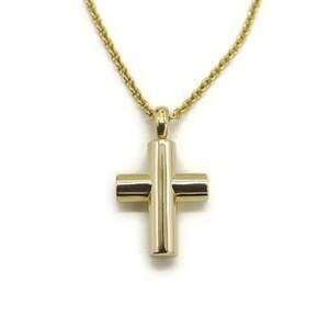 BVLGARI Bulgari Latin Cross Necklace 18KYG 18K Yellow Gold